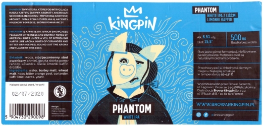 Browar Kingpin (2019): Phantom - White India Pale Ale