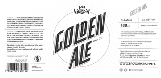 Browar Kingpin (2020): Golden Ale