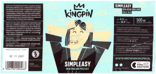 Browar Kingpin (2021): Simpleasy - New England Pale Ale