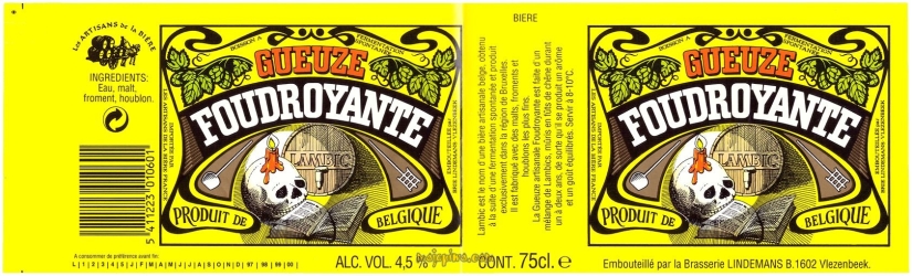 Browar Lindemans: Gueuze Foudroyante