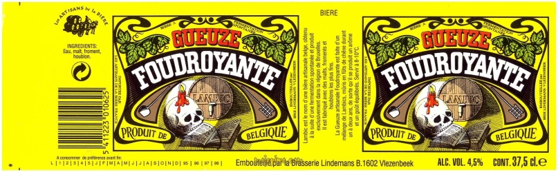 Browar Lindemans: Gueuze Foudroyante