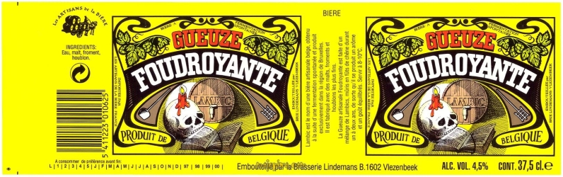 Browar Lindemans: Gueuze Foudroyante