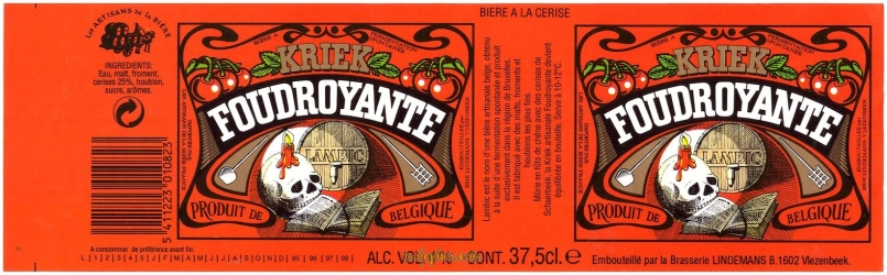 Browar Lindemans Kriek Foudroyante