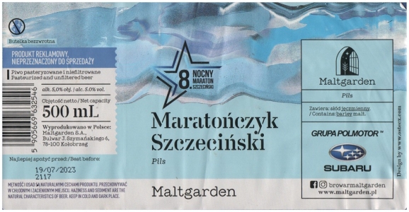 Maltgarden 2023 10 Maratonczyk Szczecinski Pils