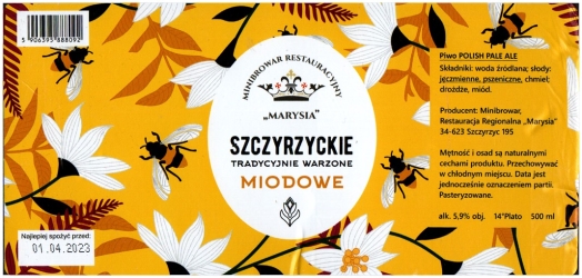 Browar Marysia 2022 11 Szczyrzyckie Miodowe