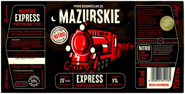 Mazurski Browar 2024 08 Mazurskie Express Porter Baltycki