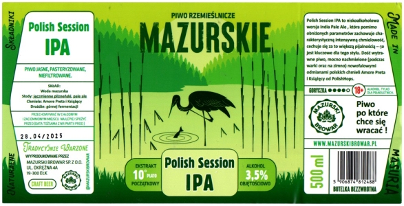 Mazurski Browar 2024 08 Mazurskie Polish Session Ipa