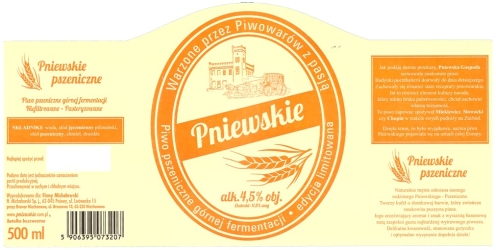 Browar H. Michałowski (2018): Pniewskie, pszeniczne