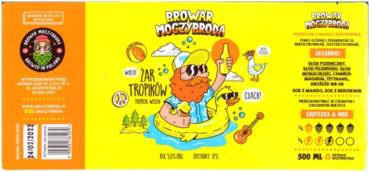 Browar Moczybroda (2021): Żar Tropików, Tropical Weizen