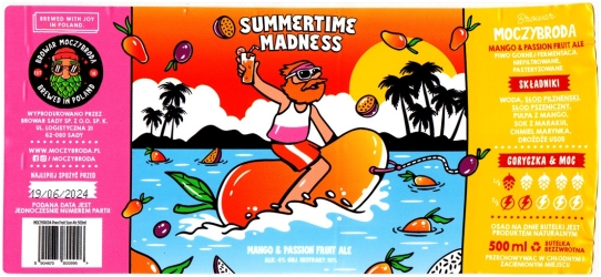 Moczybroda 2024 05 Summertime Madness Mango And Passion Fruit Ale