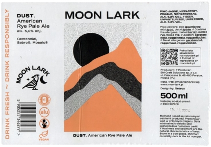 Moon Lark 2024 03 Dust American Rye Pale Ale