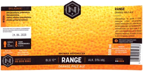 Browar Nepomucen (2019): Range - Orange Pale Ale