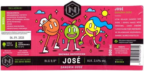 Browar Nepomucen (2020): Jose - Sangria Gose