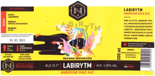 Browar Nepomucen (2021): Labirytm - American Pale Ale