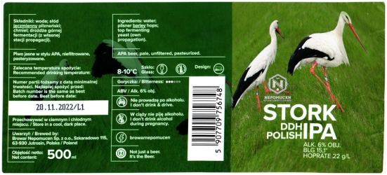 Browar Nepomucen (2022): Stork - DDH Polish India Pale Ale
