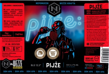 Browar Nepomucen (2022): Pijże - Double Dry Hopped American Pale Ale