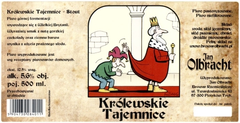 Browar Jan Olbracht (2015): Królewskie Tajemnice - Stout