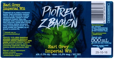 Browar Jan Olbracht (2016): Piotrek z Bagien - Earl Grey Imperial Wit