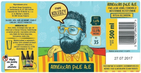 Browar Jan Olbracht (2017): Piwni Koledzy - American Pale Ale