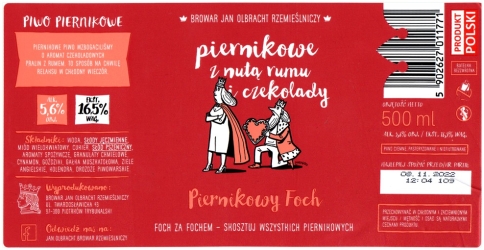 Browar Jan Olbracht (2021): Piernikowy Foch - Piwo Ciemne Piernikowe