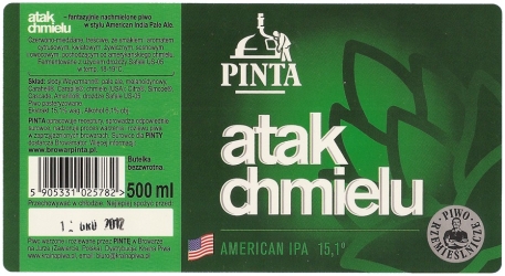 Browar Pinta (2012): Atak Chmielu, American IPA