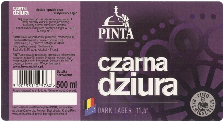 Browar Pinta (2012) Czarna Dziura, Dark Lager