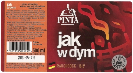 Browar Pinta (2012): Jak W Dym, Rauchbock