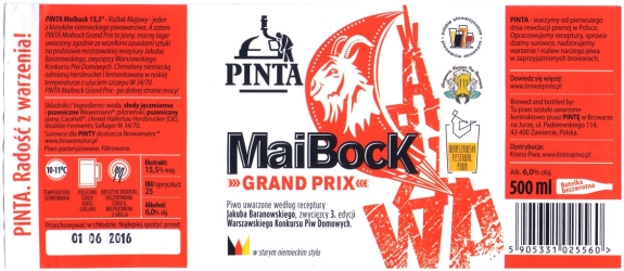 Browar Pinta (2016): Maibock