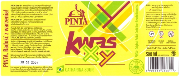 Browar Pinta (2020): Kwas XY, Catharina Sour