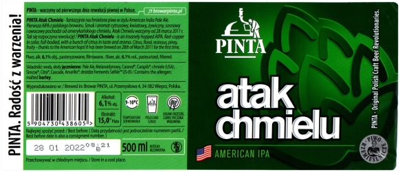 Browar Pinta (2021): Atak Chmielu - American India Pale Ale