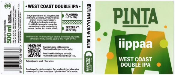 Browar Pinta (2021): iippaa - West Coast Double India Pale Ale