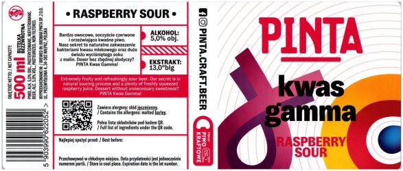 Browar Pinta (2021): Kwas Gamma - Raspberry Sour