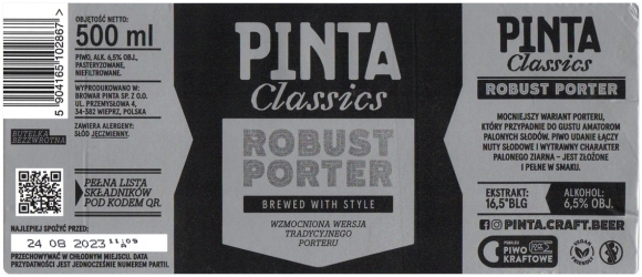 Browar Pinta 2022 12 Robust Porter