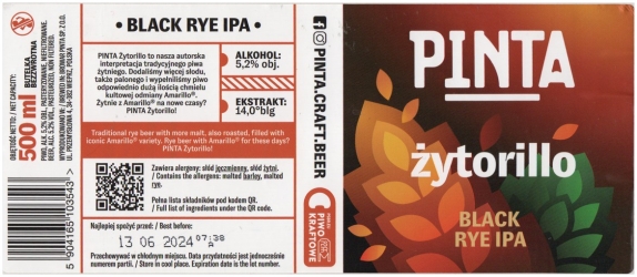 Pinta 2023 12 Zytorillo Black Rye Ipa