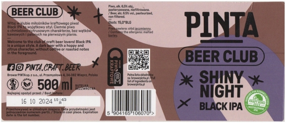 Pinta 2024 02 Beer Club Shiny Night Black Ipa