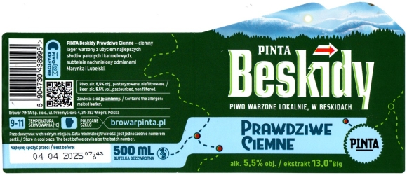 Pinta 2024 09 Beskidy Prawdziwe Ciemne Ciemny Lager