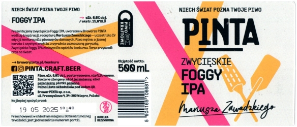 Pinta 2024 09 Foggy Ipa