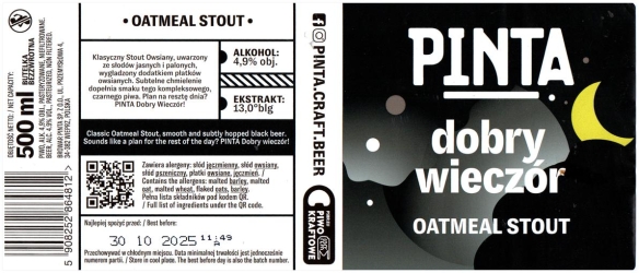 Pinta 2025 11 Dory Wieczor Oatmeal Stout