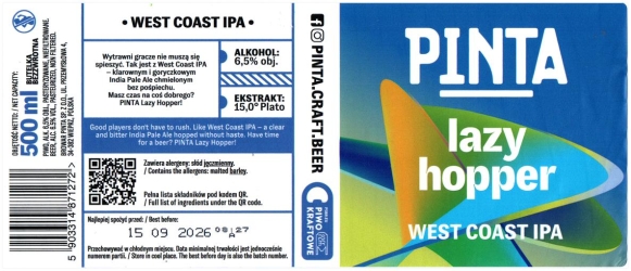 Pinta 2026 01 Lazy Hopper West Ciast Ipa