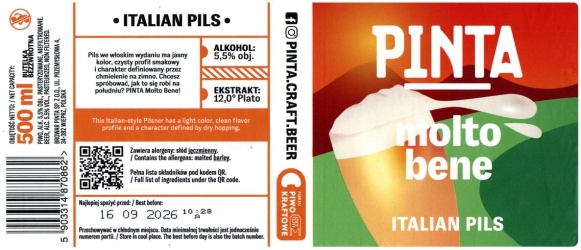 Pinta 2026 01 Molto Bene Italian Pils