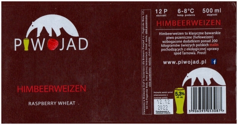 Browar Piwojad (2022): Himbeerweizen