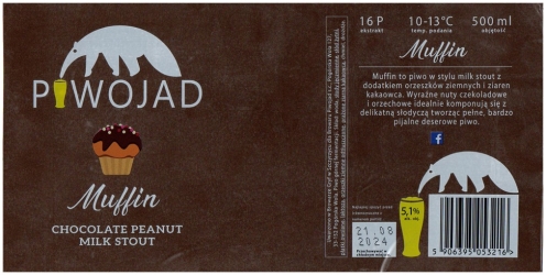 Piwojad 2023 09 Muffin Chocolate Peanut Milk Stout
