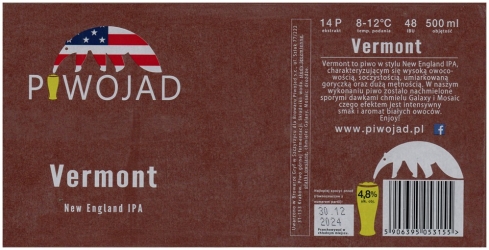 Piwojad 2024 03 Vermont New England India Pale Ale