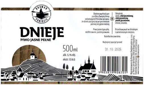 Ponidzie 2026 02 Dnieje Piwo Jasne Pelne