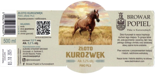 Popiel 2025 12 Zloto Kurozwek Piwo Pils