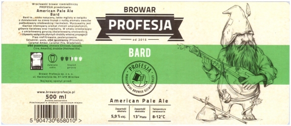 Browar Profesja: Bard - American Pale Ale