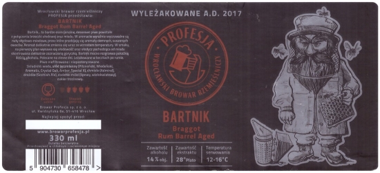 Browar Profesja: Bartnik - Rum Barrel Aged