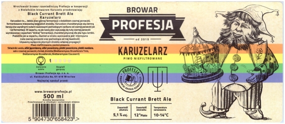 Browar Profesja: Karuzelarz - Black Currant Brett Ale