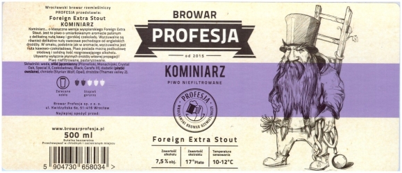 Browar Profesja: Kominiarz - Foreign Extra Stout