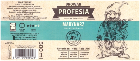 Browar Profesja: Marynarz - American India Pale Ale